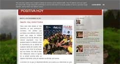 Desktop Screenshot of positivahoy.es